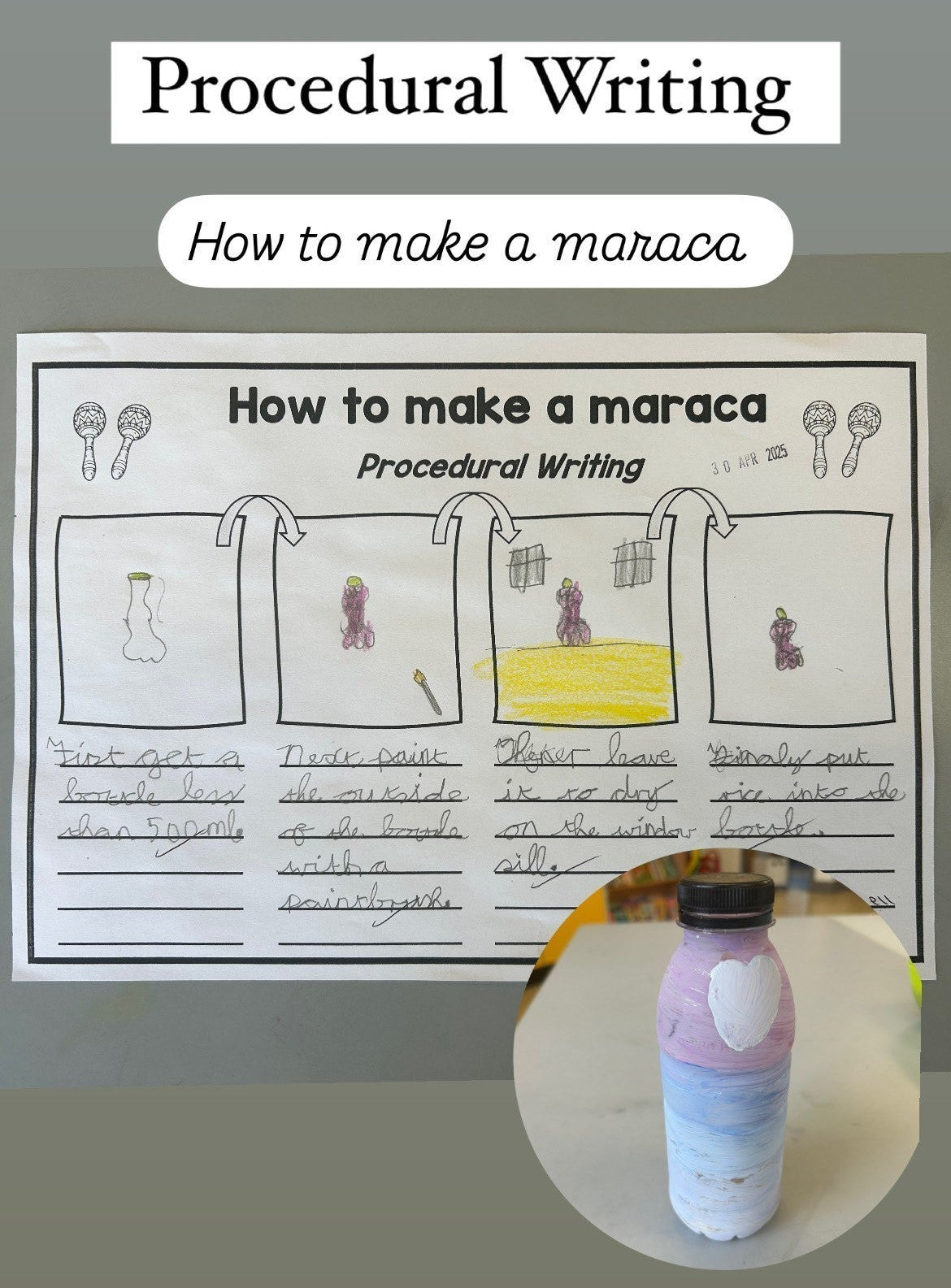 How to make a Maraca - Procedural Writing