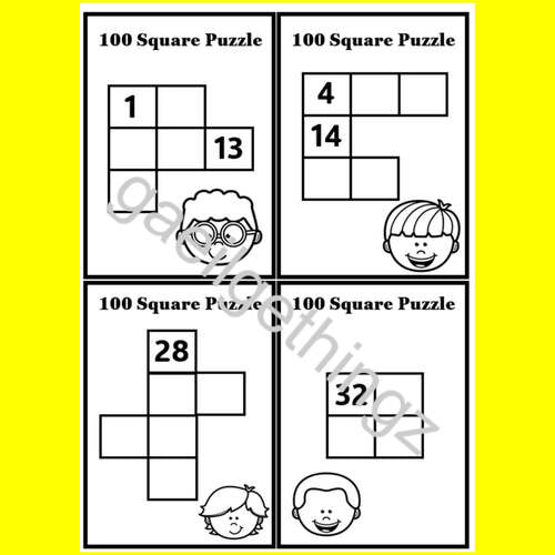 100-Square Puzzles