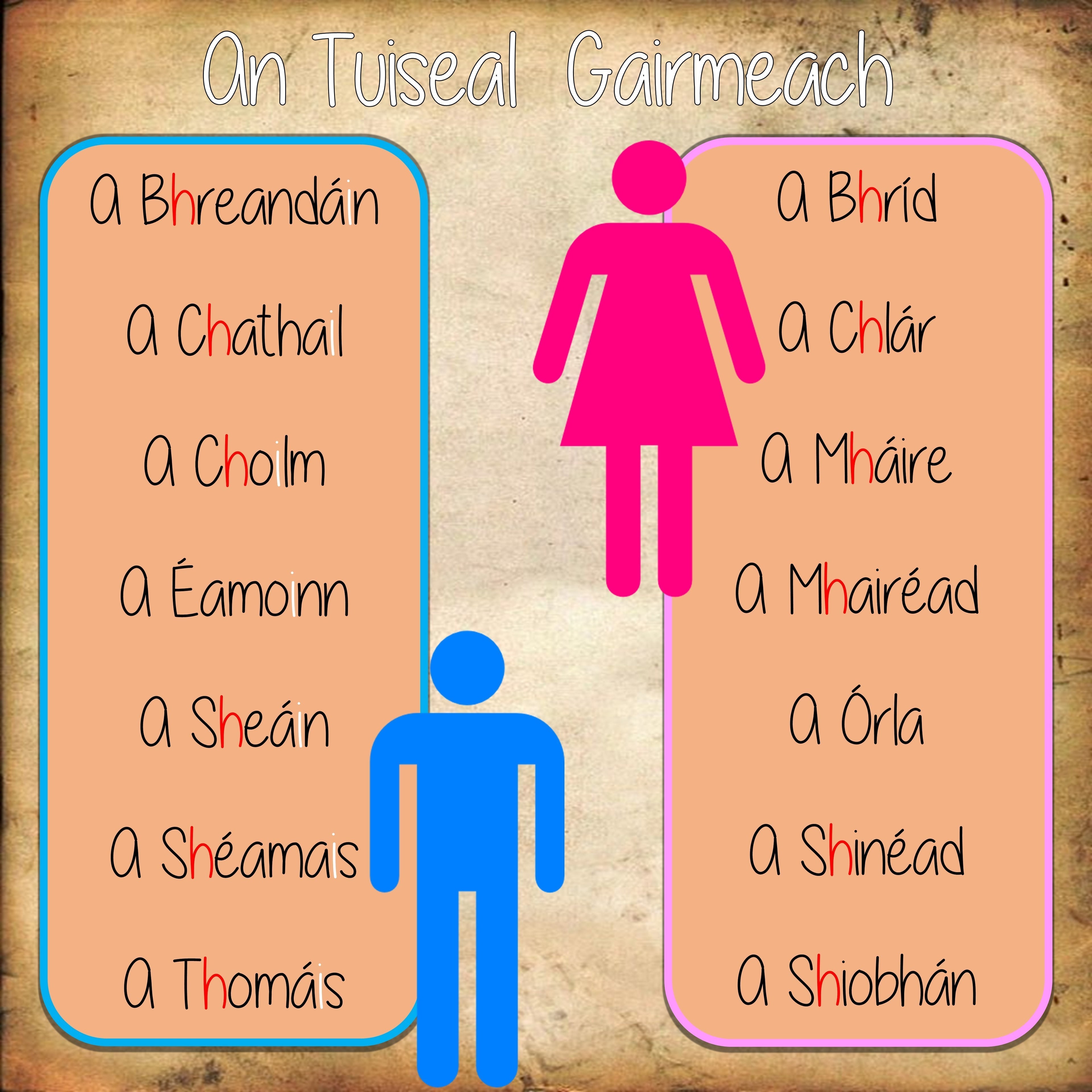 An Tuiseal Gairmeach (The Vocative Case)