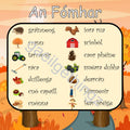 An Fómhar - Word Bank