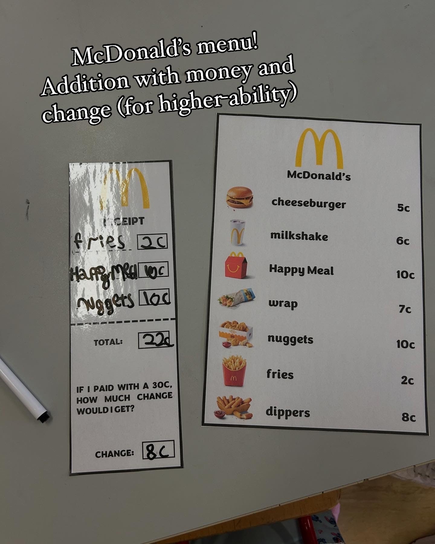 Money/Place Value - Maths Stations Activities