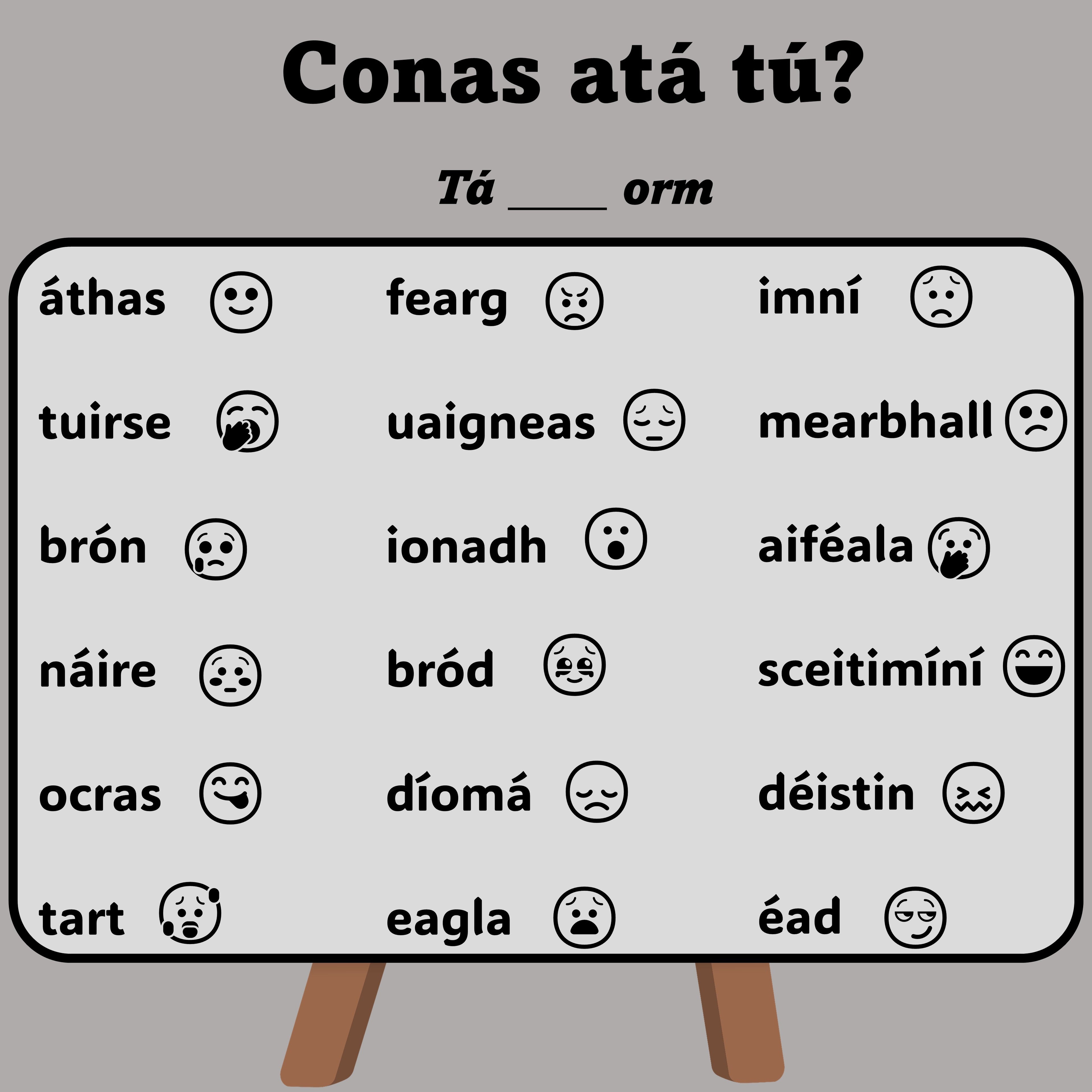Conas atá tú?