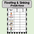 Floating and Sinking - Predicting