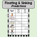 Floating and Sinking - Predicting