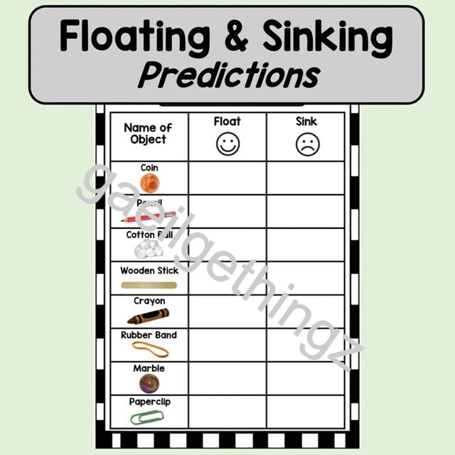 Floating and Sinking - Predicting