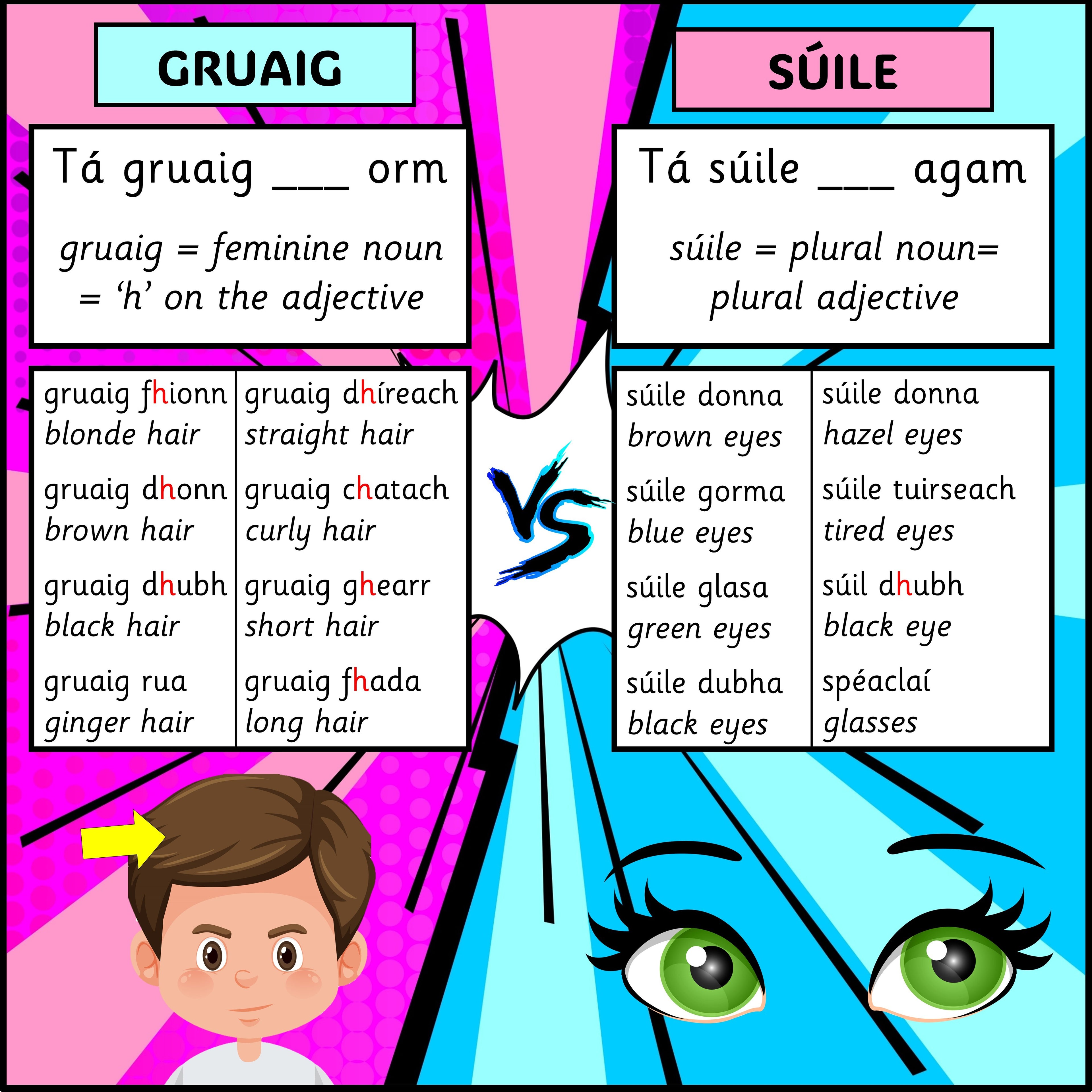 Gruaig/Súile
