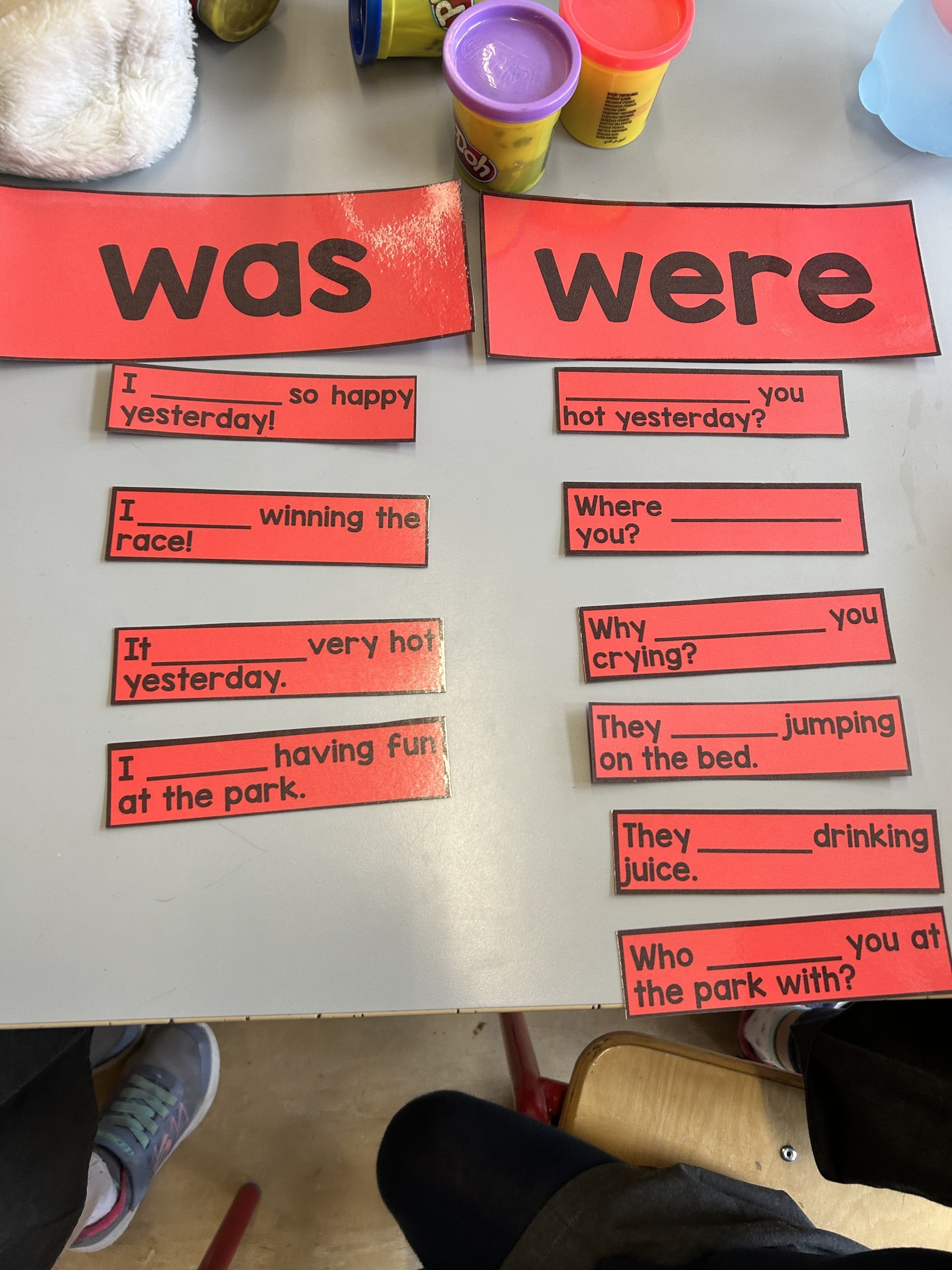 Was/Were - Homophone Activities