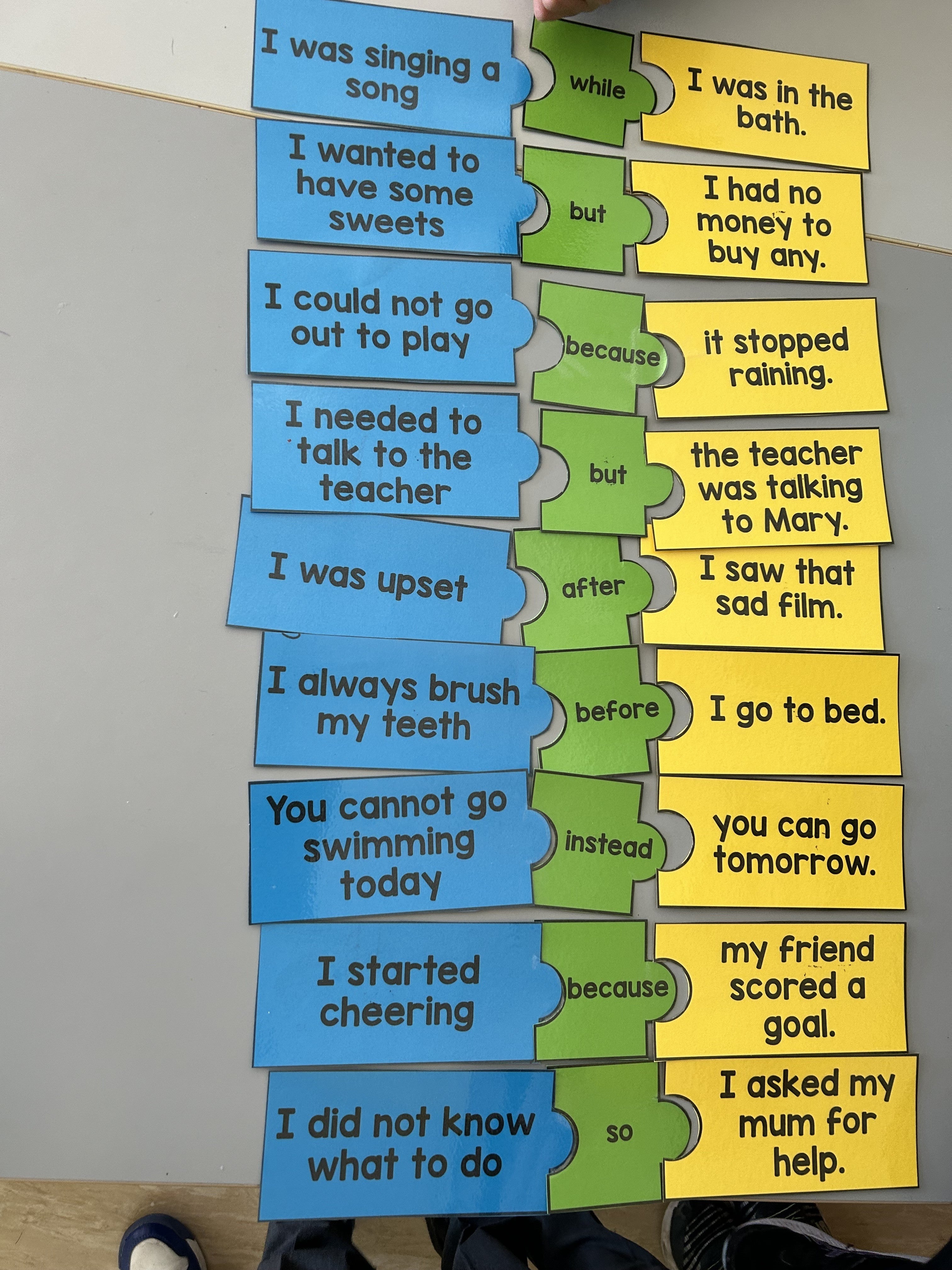 Conjunctions Activity