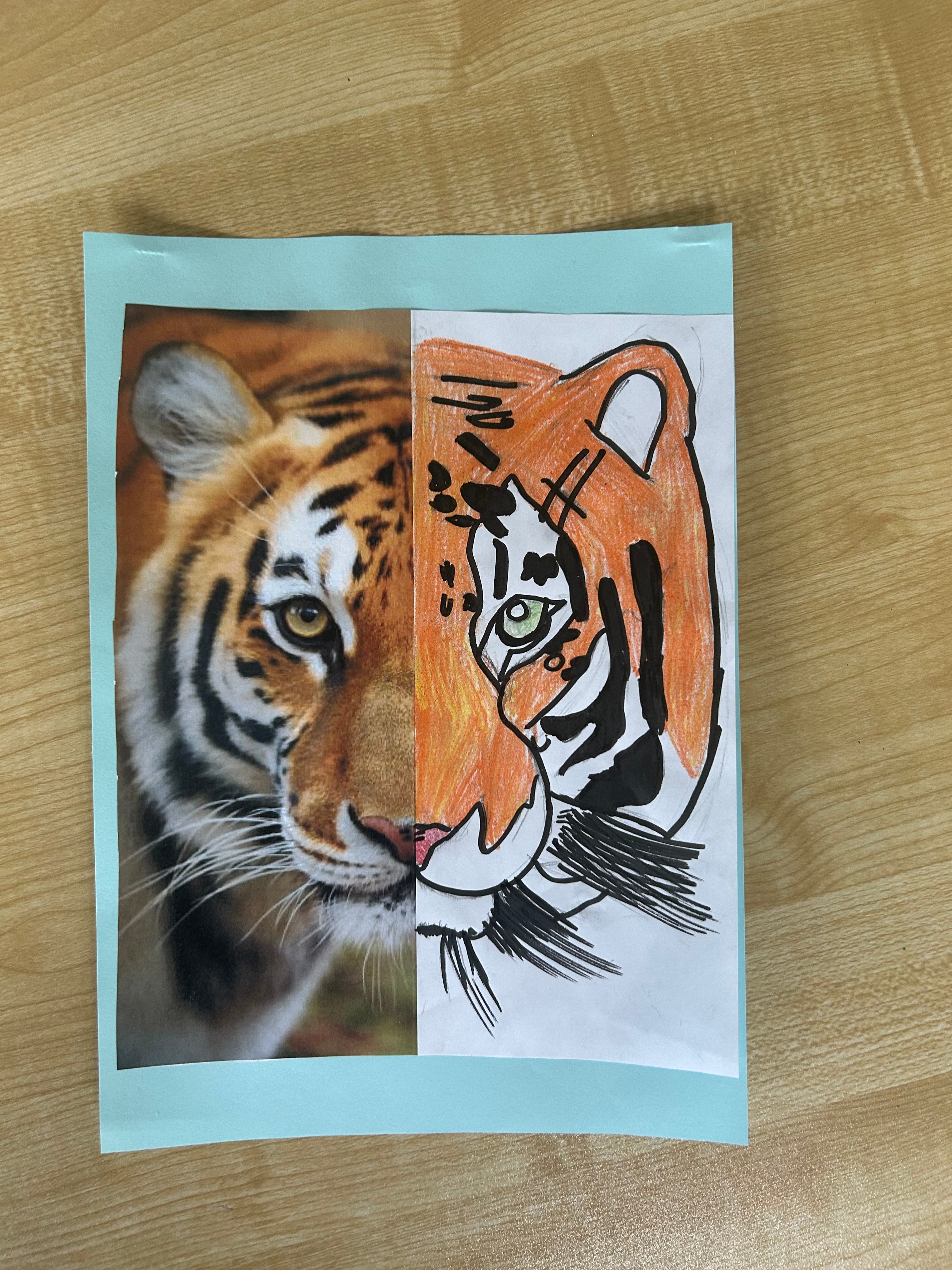 Zoo Animals - Half-Portraits (Art Activity)