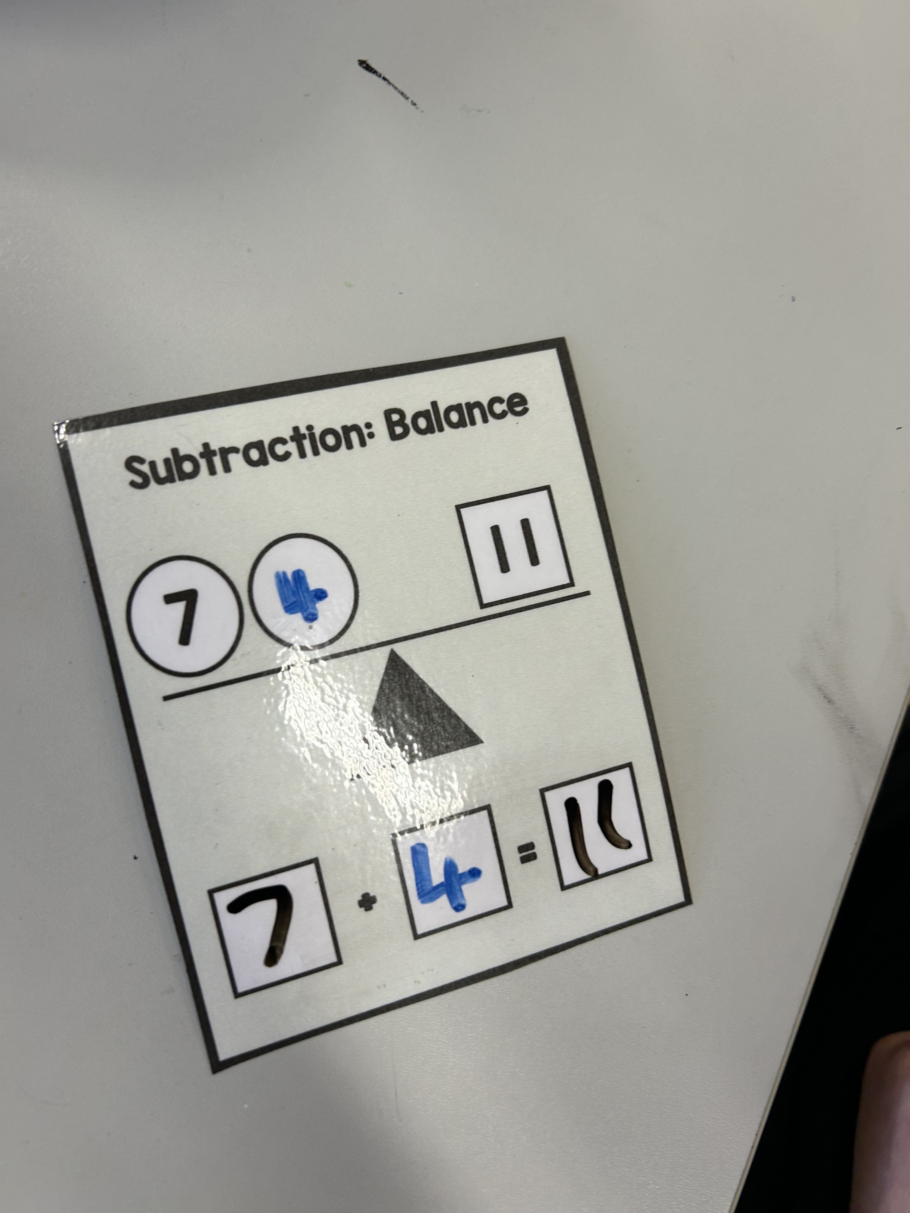 Subtraction: Balance Cards