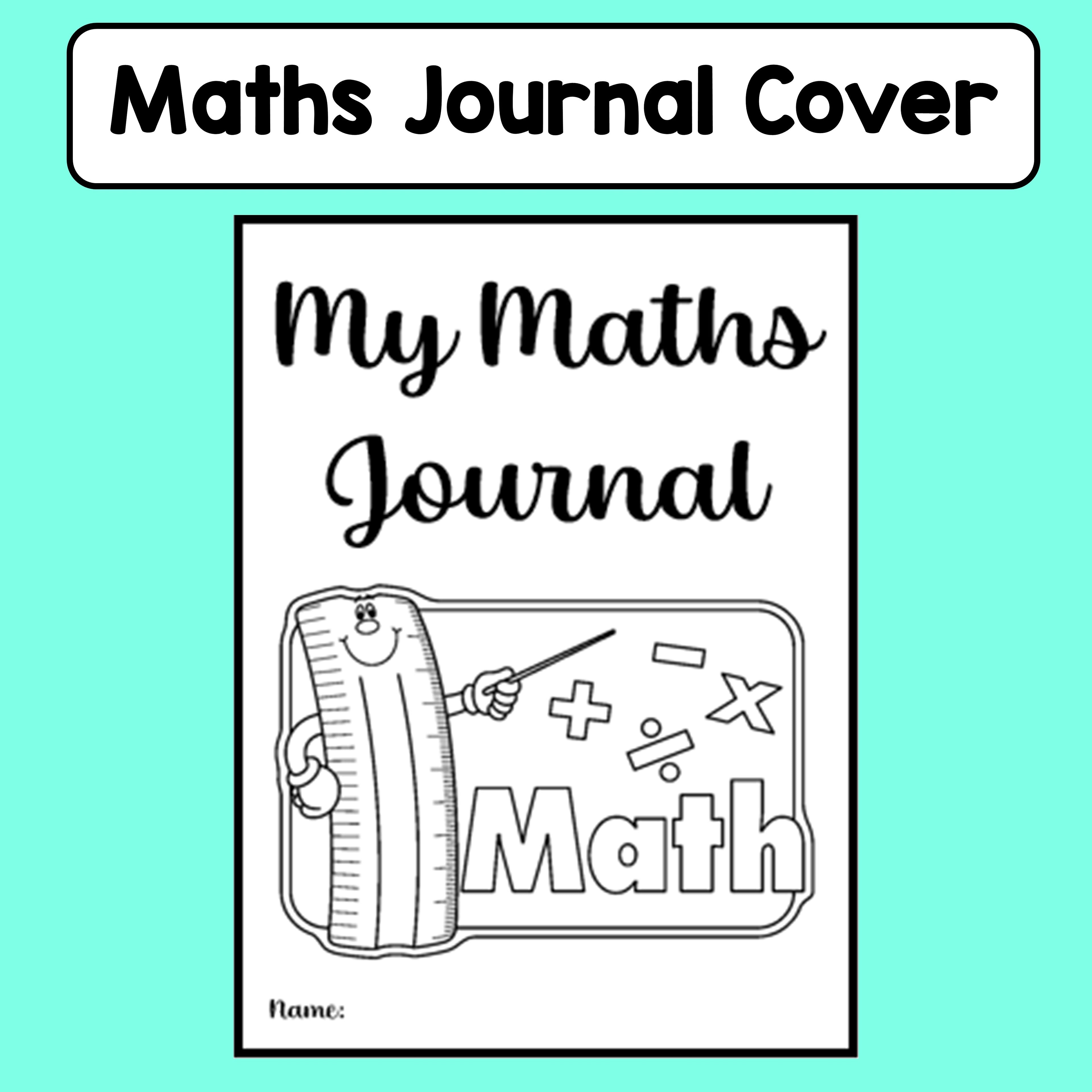 Maths Journal Cover