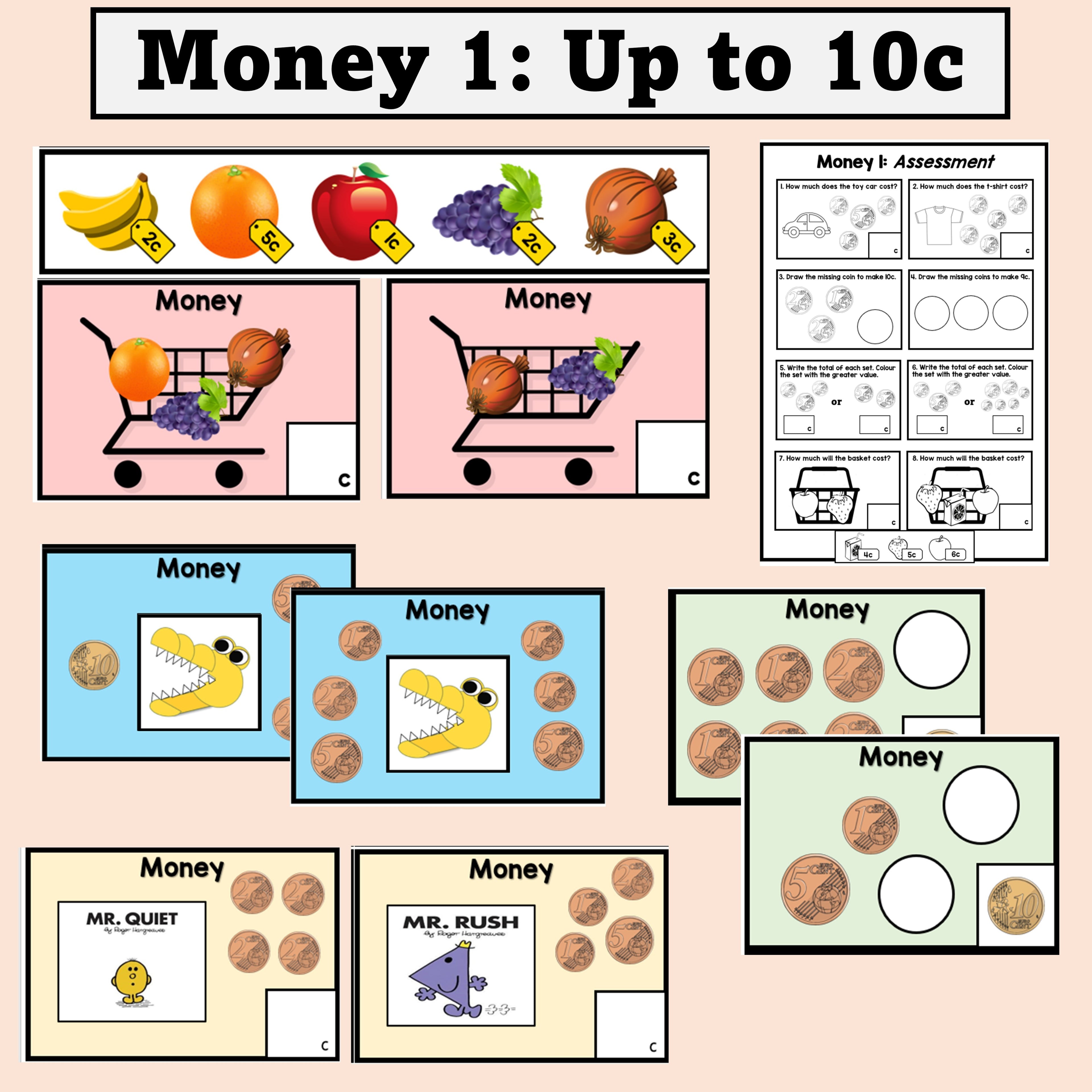 Money - Up to 10c