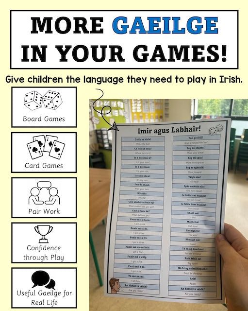 Board Game Language - More Gaeilge in Games