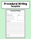 Procedural Writing - Planning Template