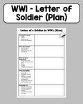 World War 1 - Solider Letter Plan