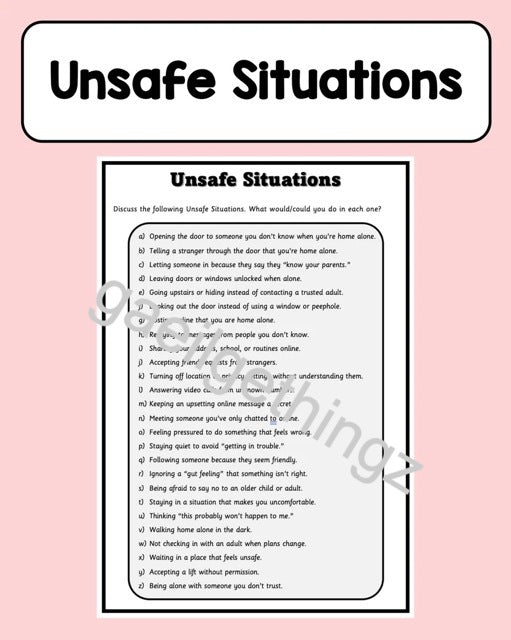 Unsafe Situations