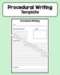 Procedural Writing - Planning Template