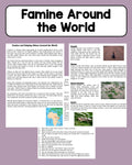 Poverty and Famine Around the World - Reading Comprehension