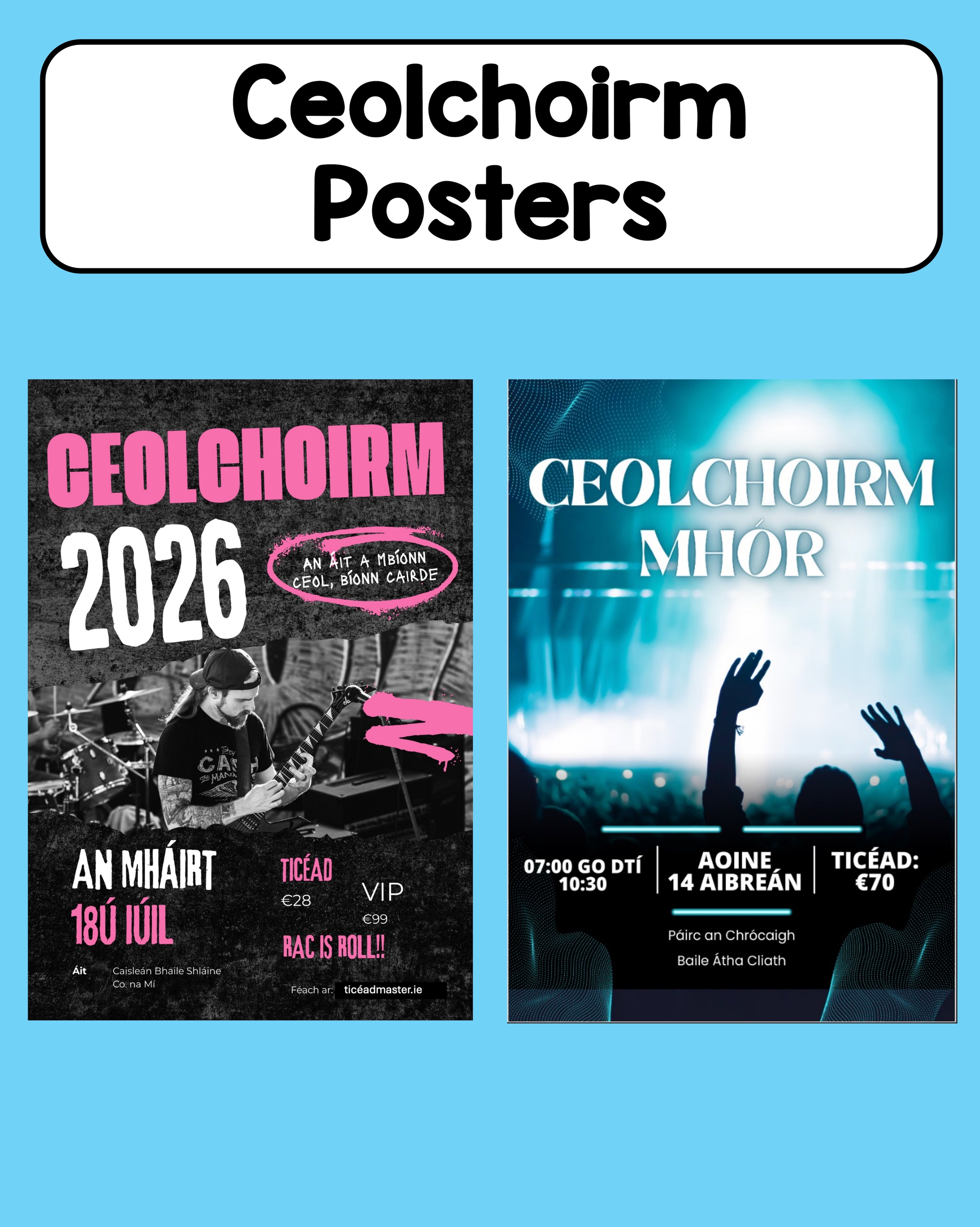 Ceolchoirm - Posters