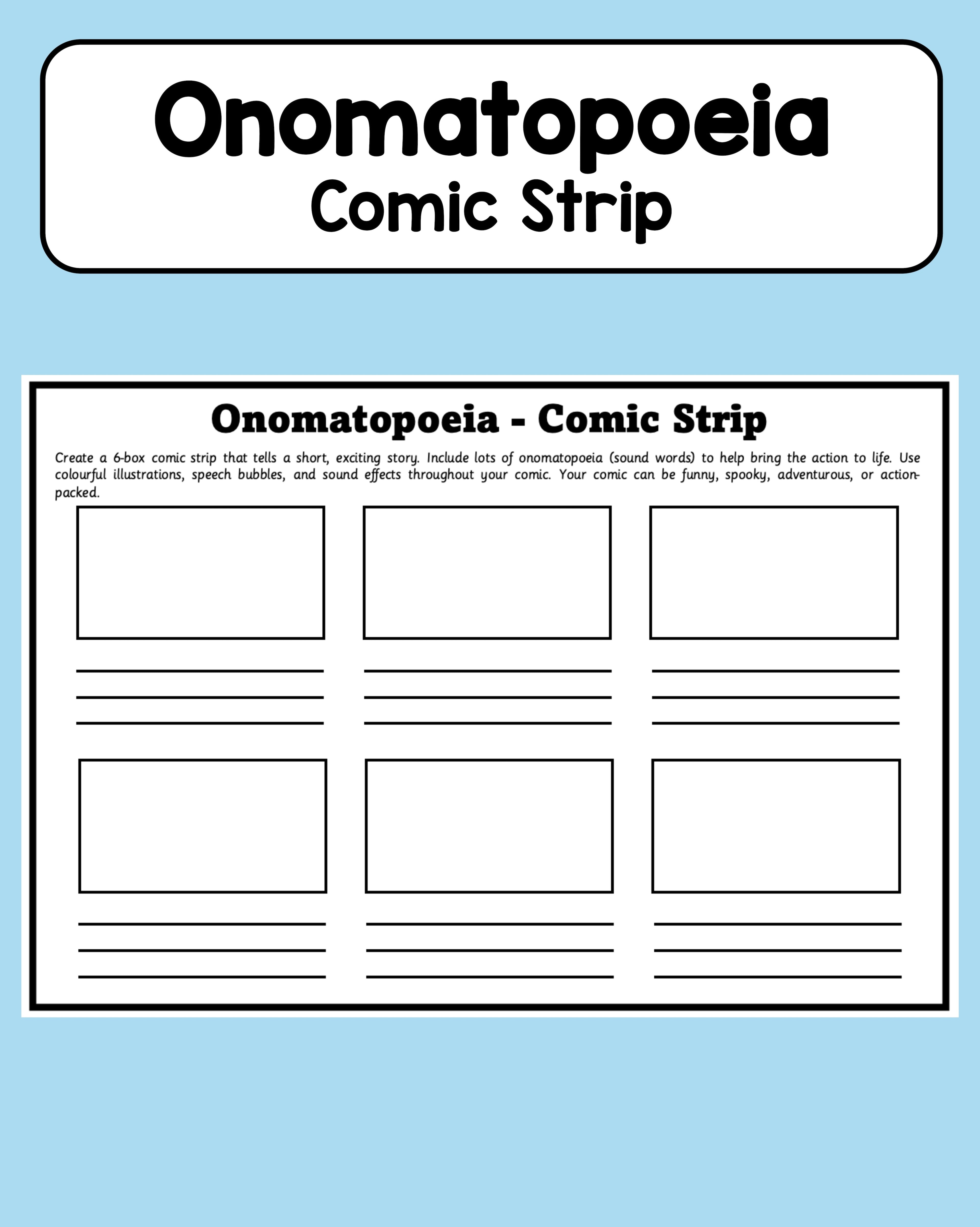 Onomatopeia - Comic Strip