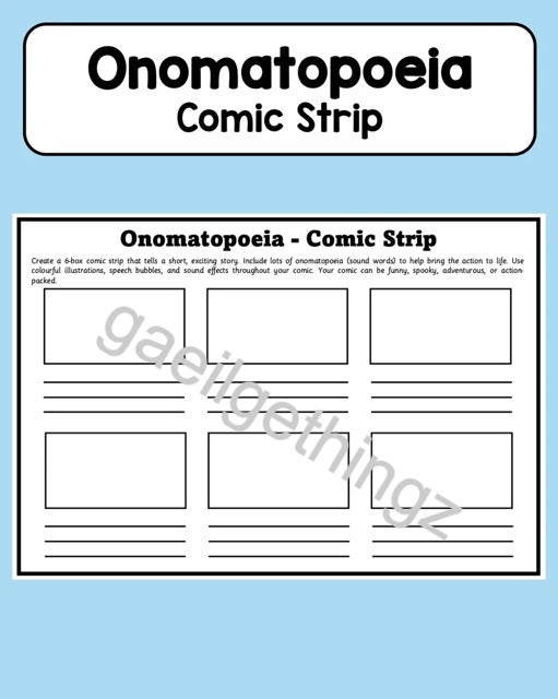 Onomatopeia - Comic Strip