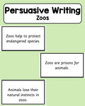 Persuasive Writing - Zoo Statement Cards