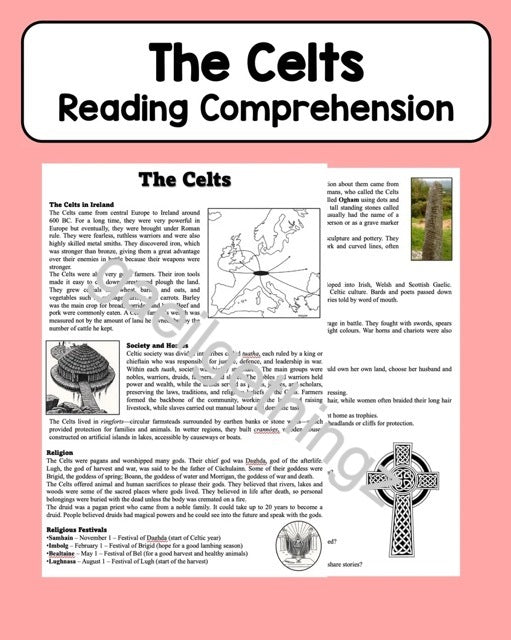 The Celts - Reading Comprehension