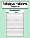 Religious Holidays - Template