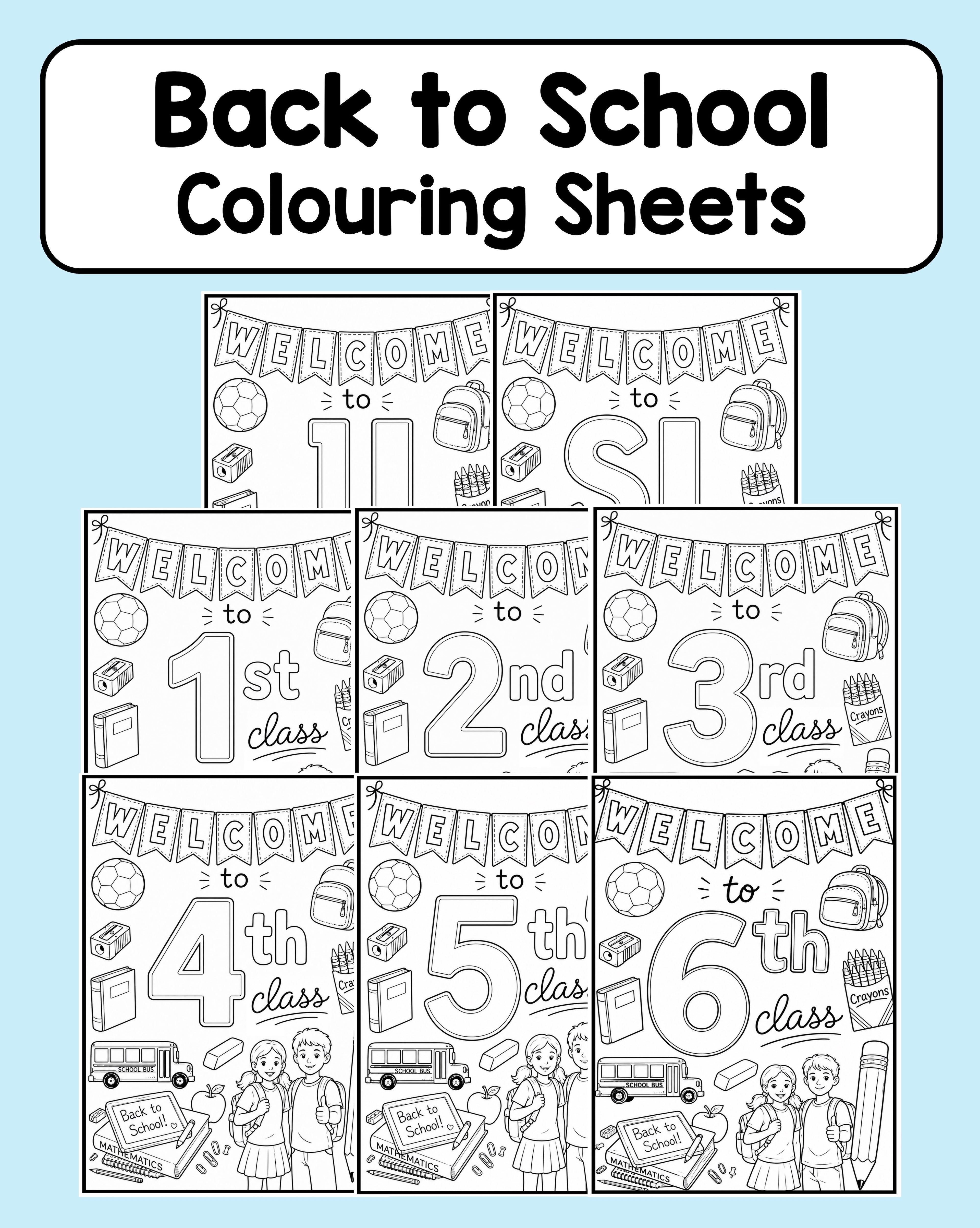 Welcome - Colouring Sheet