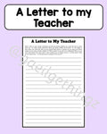 Letter to my Teacher
