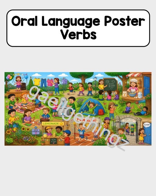 Oral Language Poster (verbs)