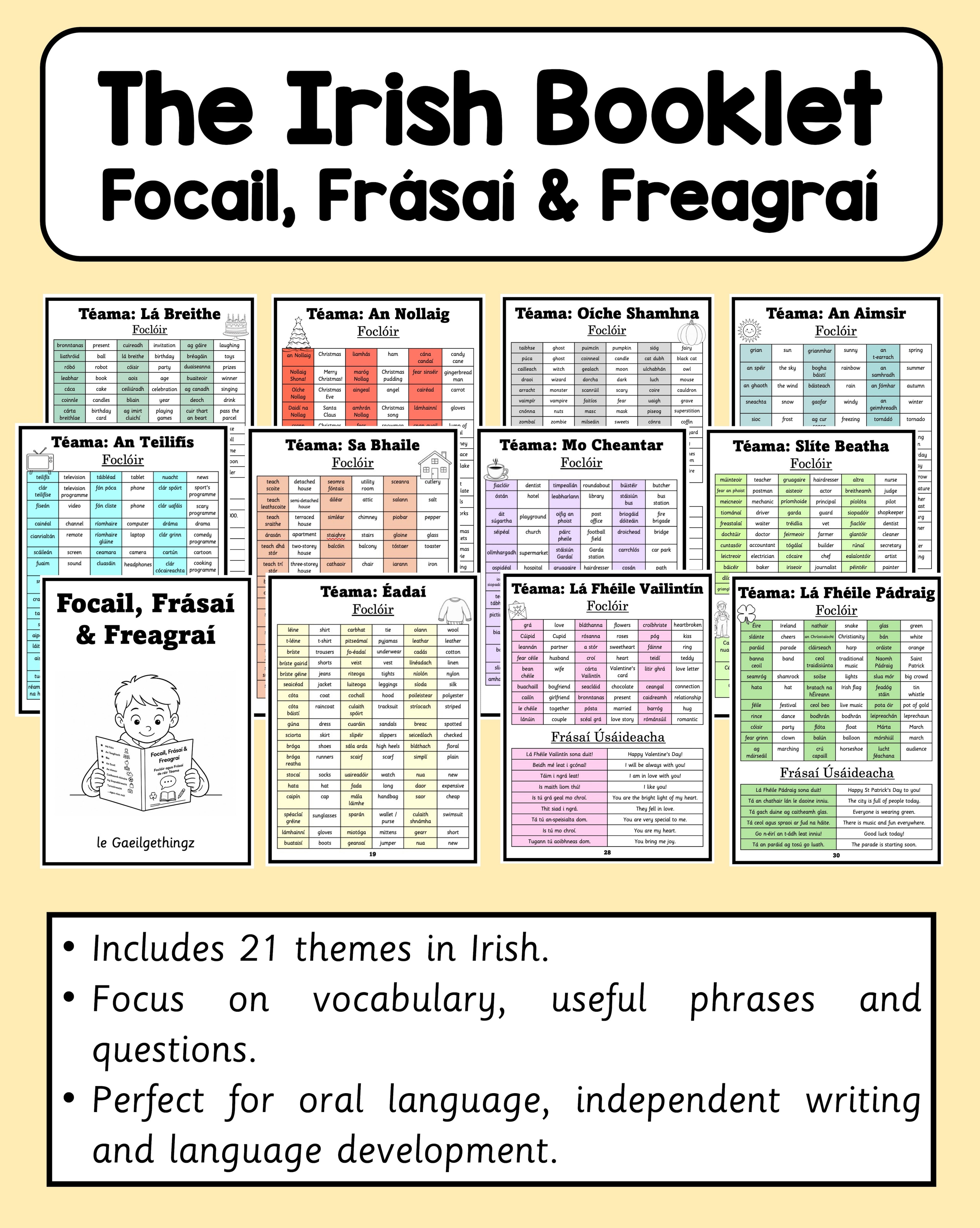 Focail, Frásaí & Focail - The Irish Booklet