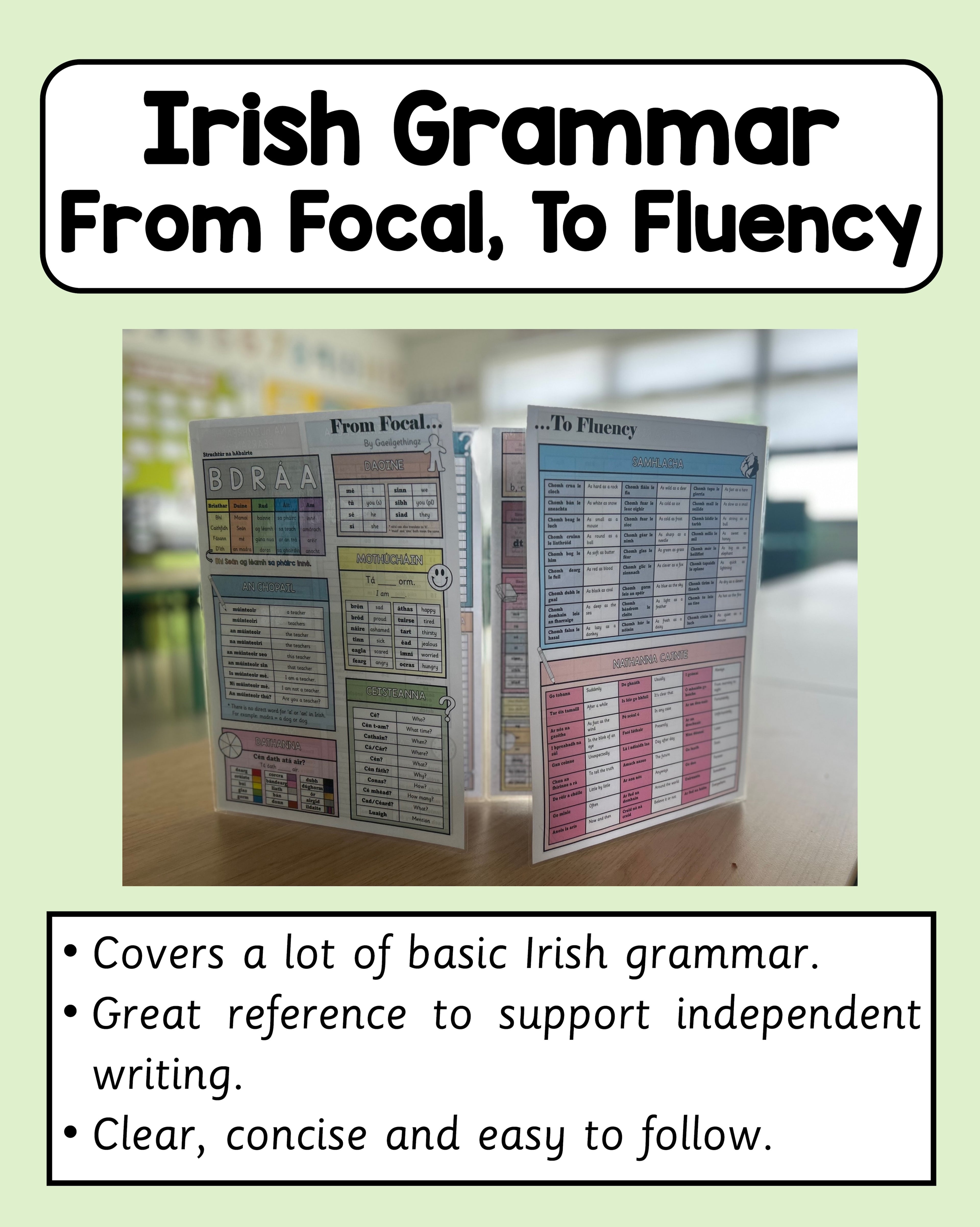 From Focal, To Fluency - Irish Grammar Resource