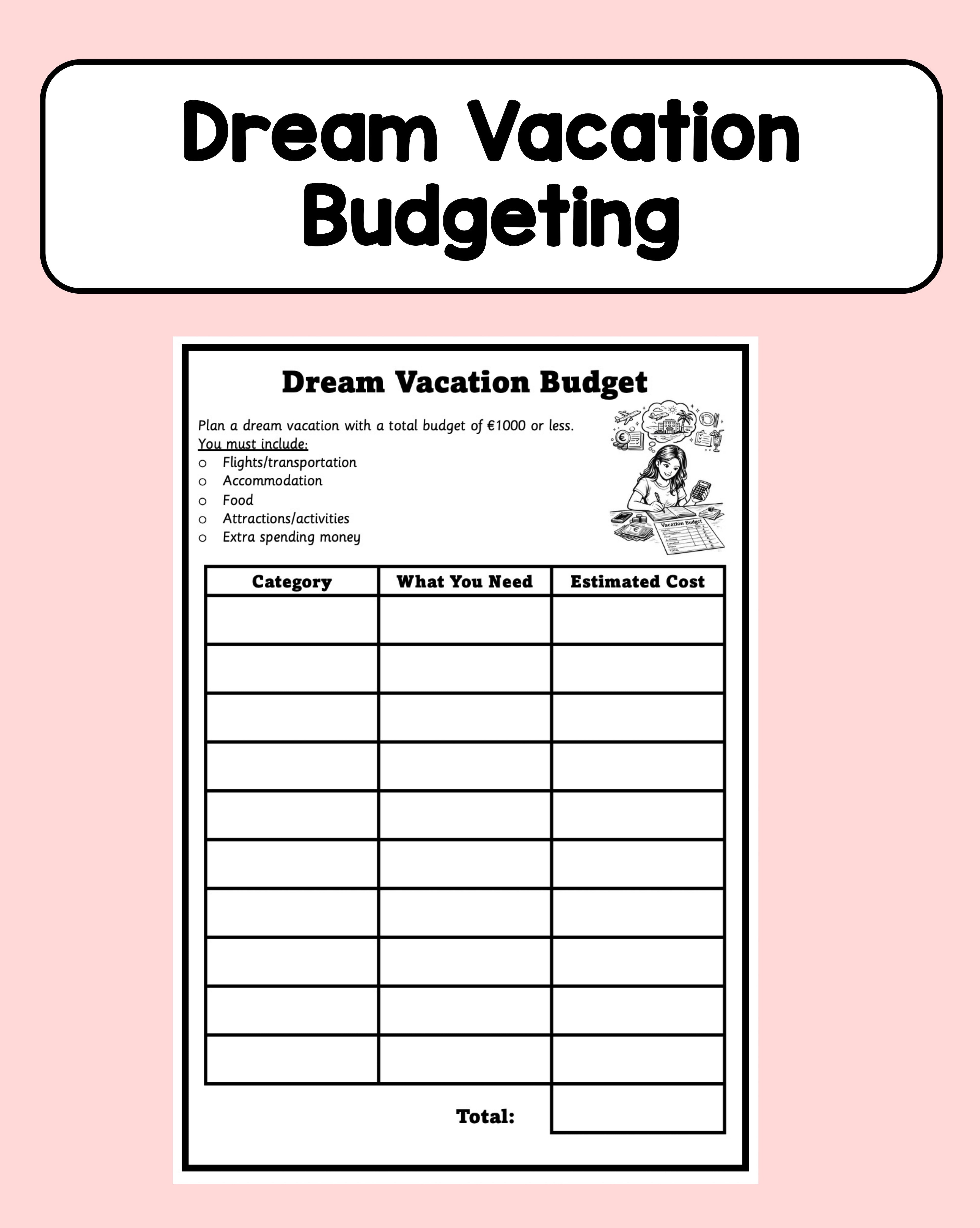 Budgeting - Dream Vacation