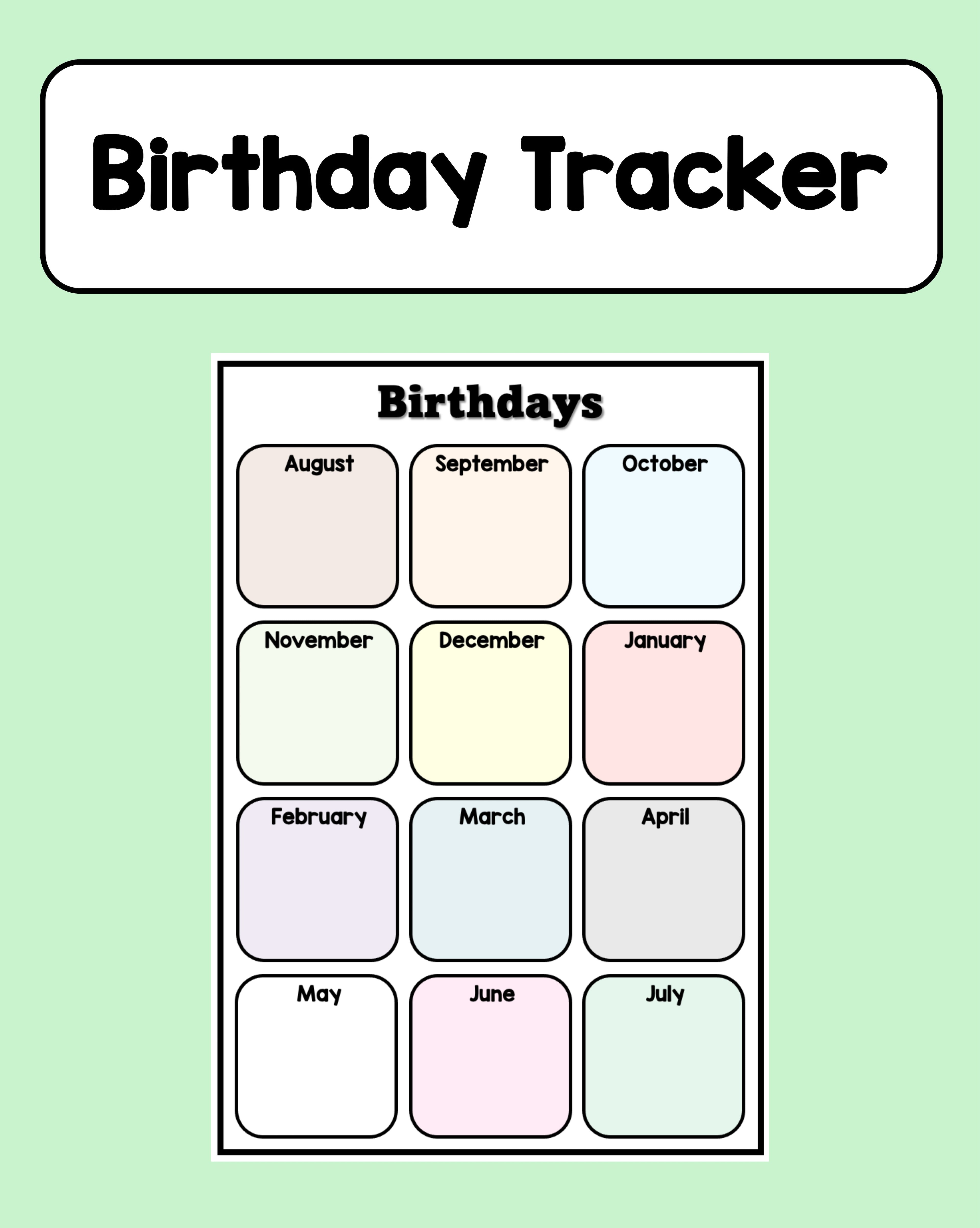 Birthday Tracker