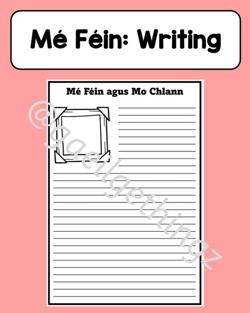 Mé Féin - Writing Template
