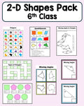 2-D Shapes Pack: 6th Class