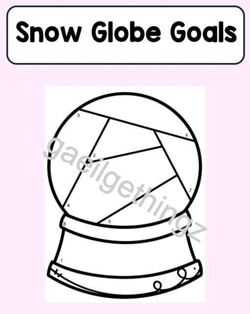 Snow Globe Goals - New Year Activity