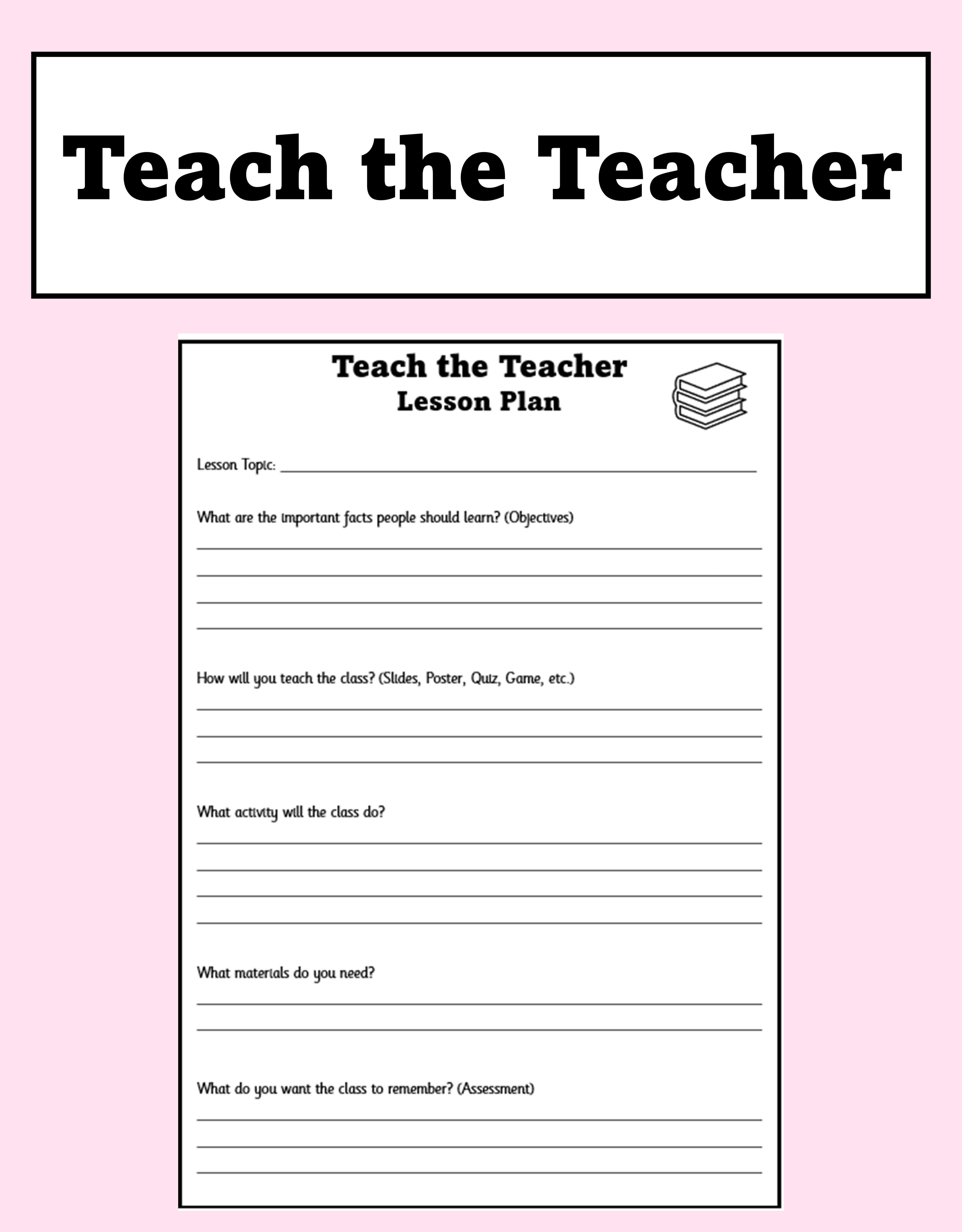 Teach the Teacher - Template