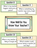 How Well Do You Know Your Teacher - Quiz