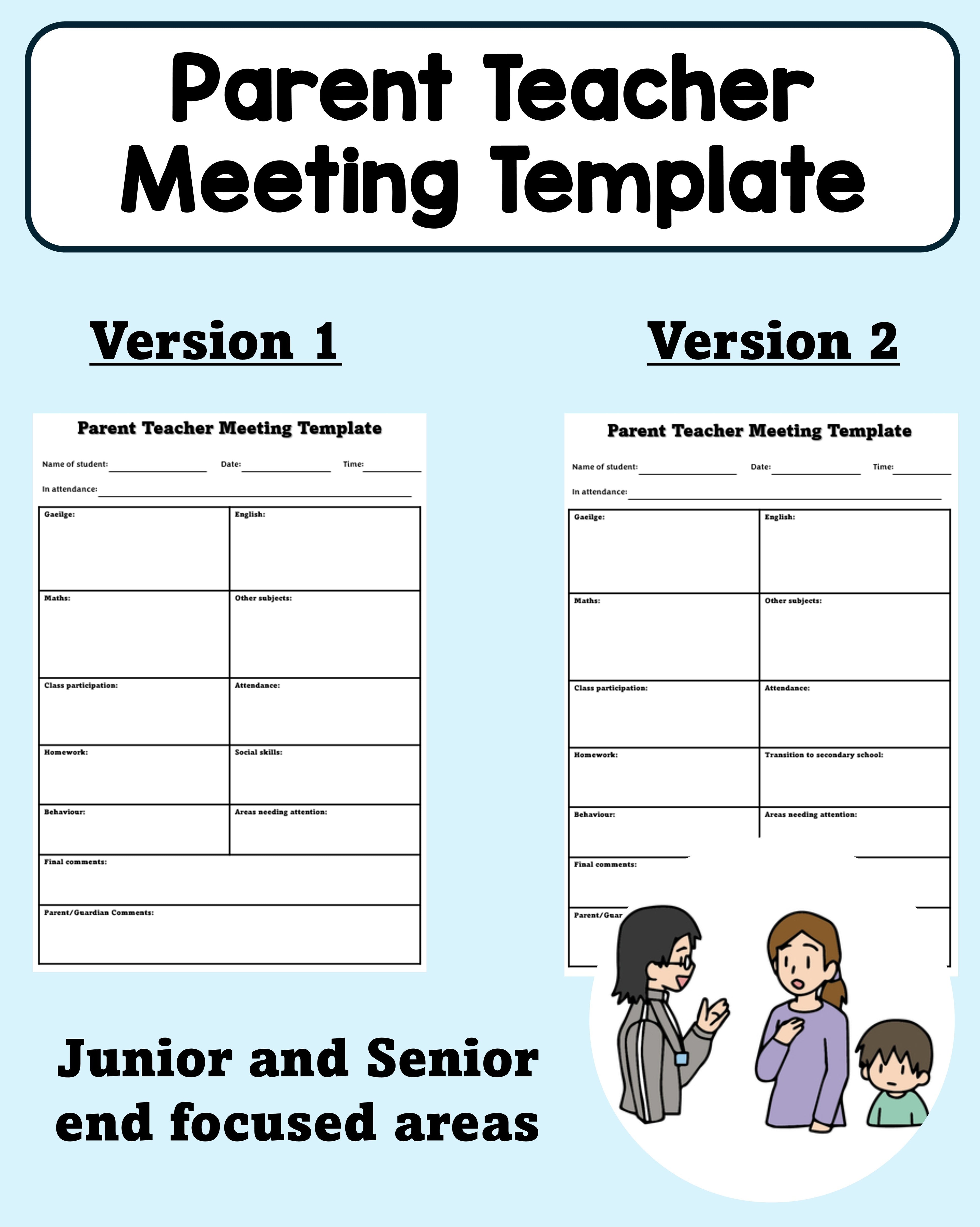 Parent-Teacher Meeting Template