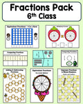 Fractions Pack - 6th Class