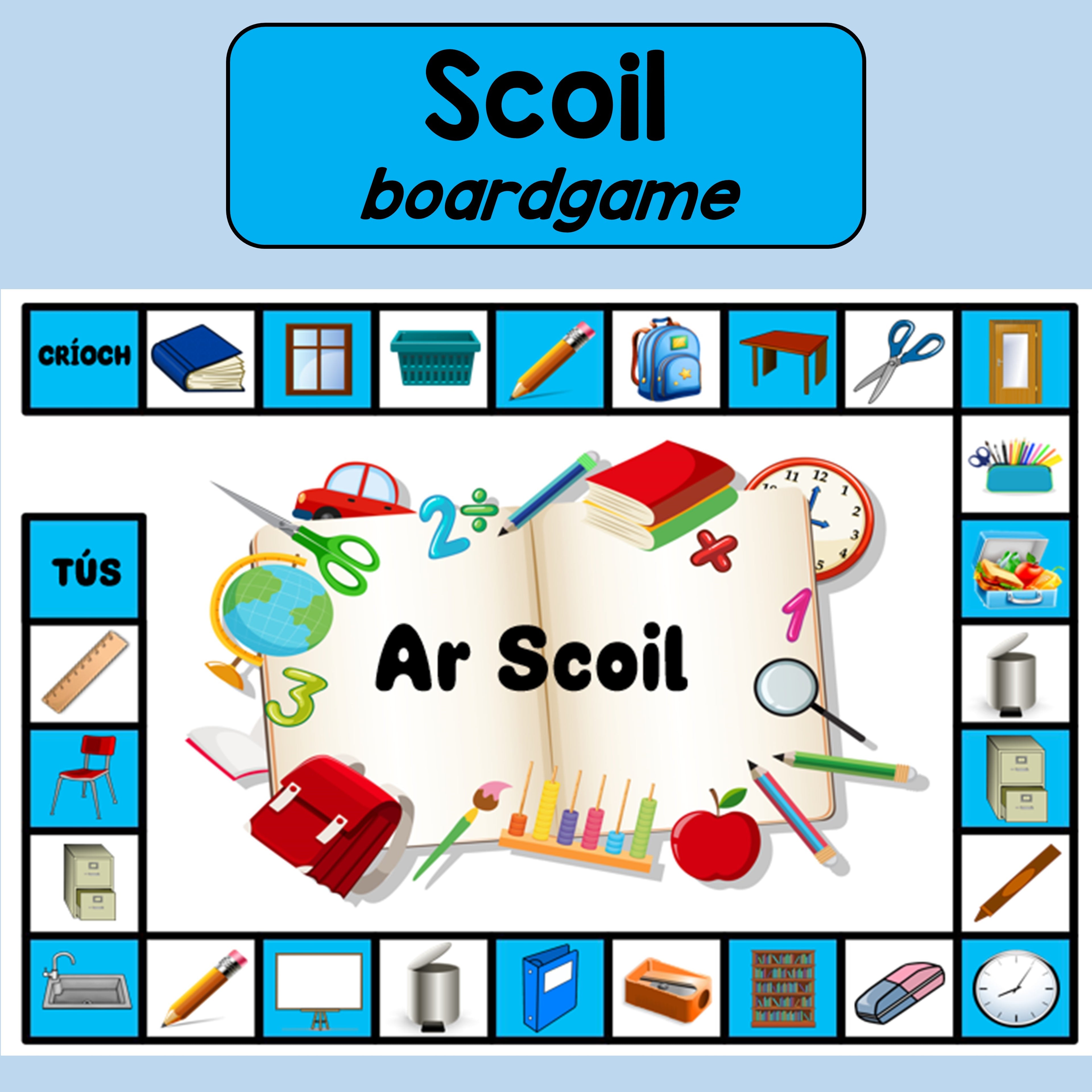 Ar Scoil - Cluiche Cláir (Boardgame)