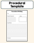 Procedural Writing - Plan Template