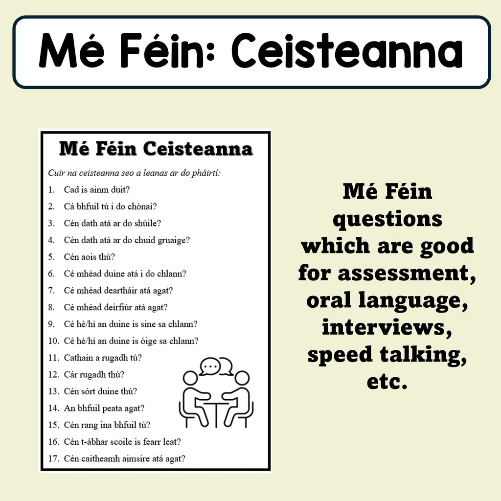 Mé Féin - Ceisteanna