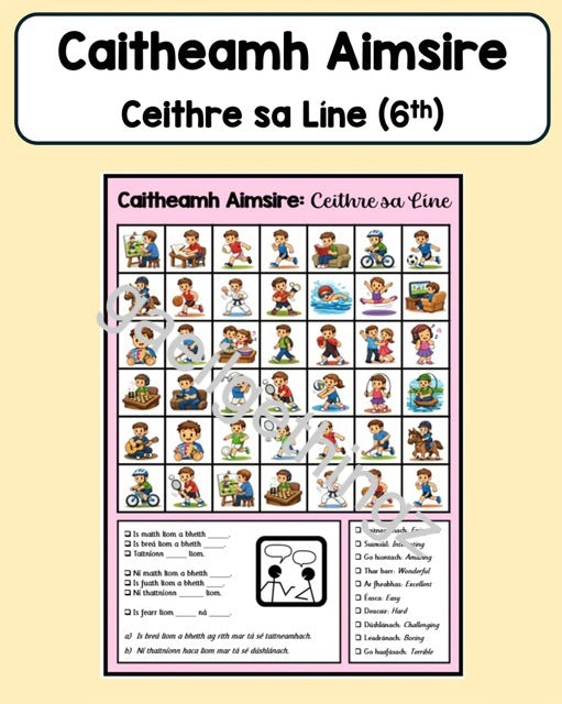 Caitheamh Aimsire - Ceithre sa Líne [senior level]