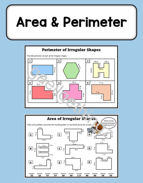 Area & Perimeter - Senior Classes