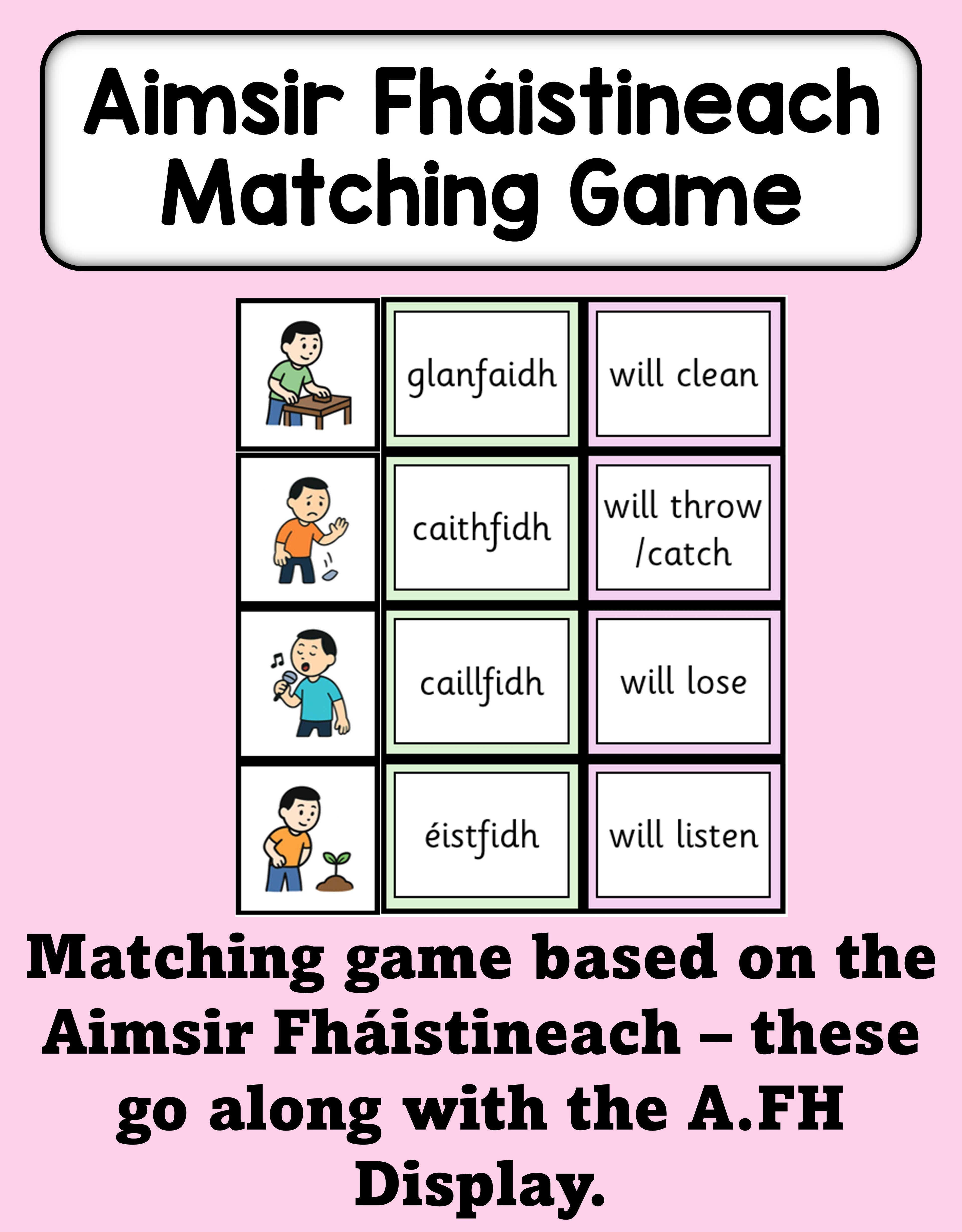Aimsir Fháistineach - Matching Game