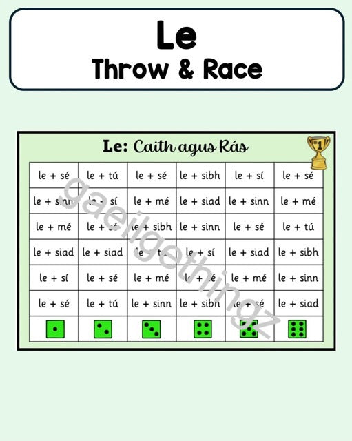 Le: Caith agus Rás (Throw and Race)