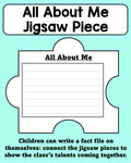 All About Me - Jigsaw Piece